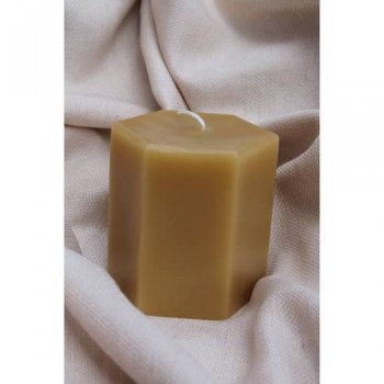 Hexagon pillar candle